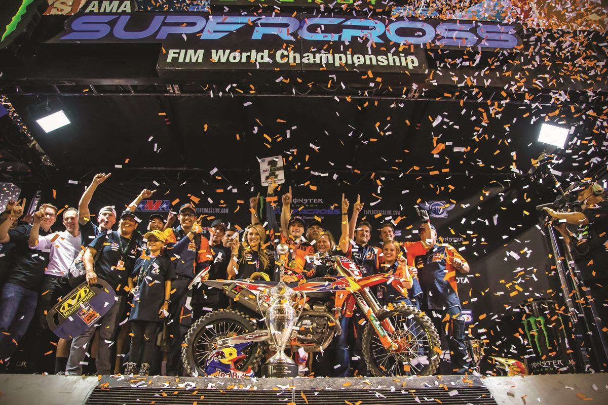 COOPER WEBB GANA EL CUARTO TÍTULO DEL CAMPEONATO DE LA AMA SUPERCROSS 450 SX DE KTM